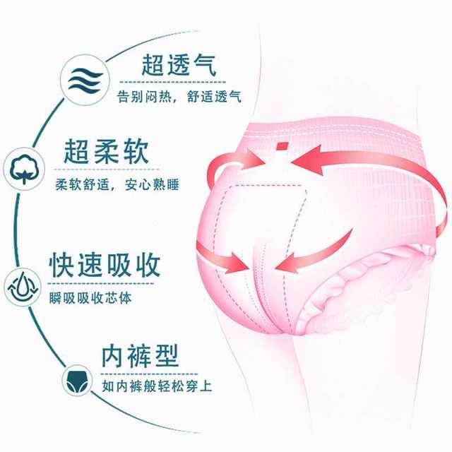 Qiansiwanyu Anxin Pajama Pants M ultra-thin sanitary napkin 420 maternity care pad menstrual period aunt pants L12 pieces