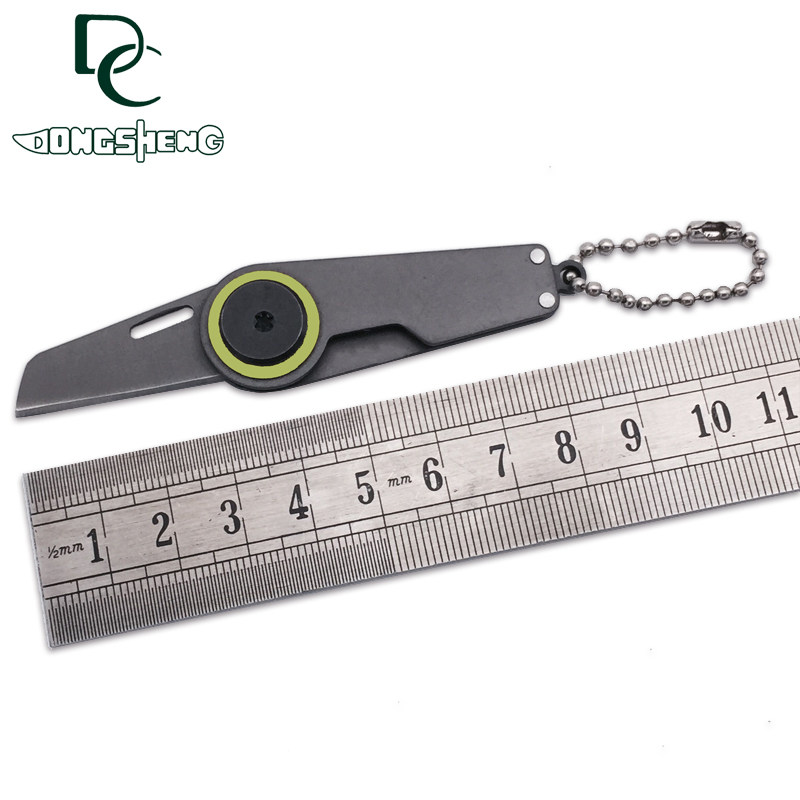 EDC Carry-on Multifunctional Courtson Tool Chain Rope Mini Folding Key Knife Outdoor Mini Key Clasp Knife