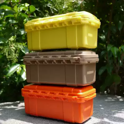 EDC outdoor large with cushioning plastic pad waterproof tank waterproof box field anti-drop waterproof anti-pressure box storage box