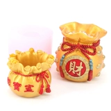 Fortune Jubao Qianbao Fubu Fortune Bod Bag Avaro Hot Pot Chocolate Salt Cronged Silicone Plague