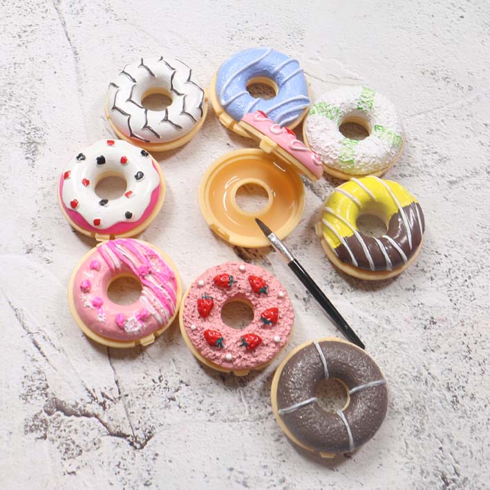 Nhỏ tươi dễ thương cô gái donut son dưỡng môi quà tặng sinh viên giữ ẩm kéo dài - Son môi son black rouge ver 6 a31