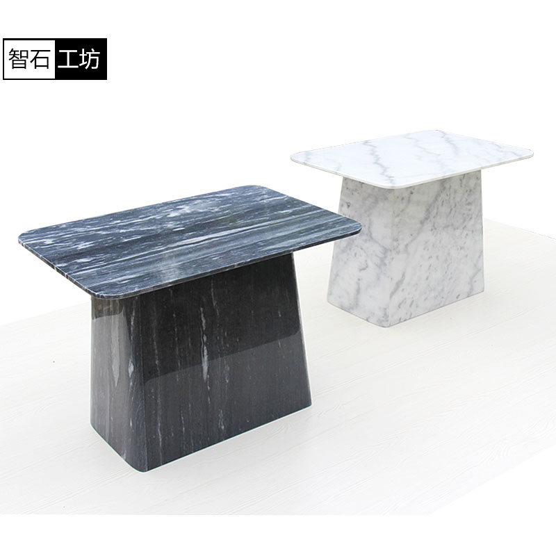 Modern Nordic natural marble coffee table living room side table several balcony outdoor furniture small coffee square table