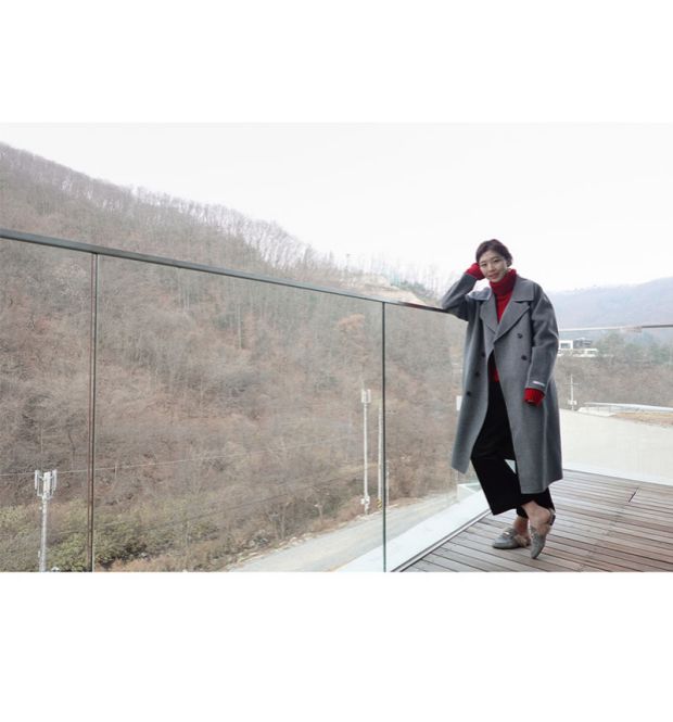 [Hàn Quốc đích thực] Phụ nữ mới dài bằng tay áo len cashmere áo len 3803 - Trung bình và dài Coat áo dạ nữ đẹp