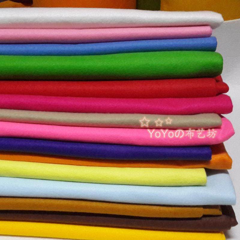 Korean version of colored non-woven fabric 1mm super soft handmade DIY felt cloth non-woven fabric kindergarten performance clothing fabric