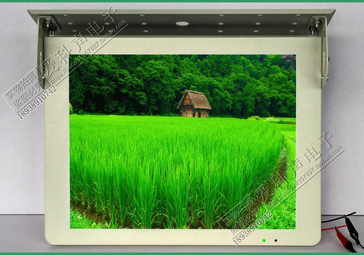 Bus bus suction 15 inch car display can be added USB SD card playback FM launch