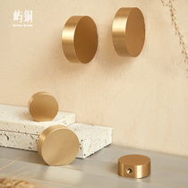 Island Copper Handle Nordic Minimalist American Cabinet Drawers Wardrobe Door Pure Bronze Gold Light Lavish Solid Brass Small Handle