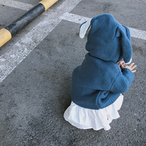 Mummy kiss Belle Baby Sweater Girls Boys Baby Sweater High Collar Plus Velvet Thick base shirt