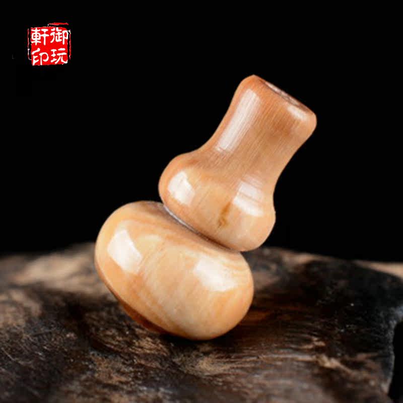 Natural Horn Gourd Pendant Disciples Beads Waist Pearl Two-Pass Pendant Buddha Pearl Accessories accessories Featured Handicraft S