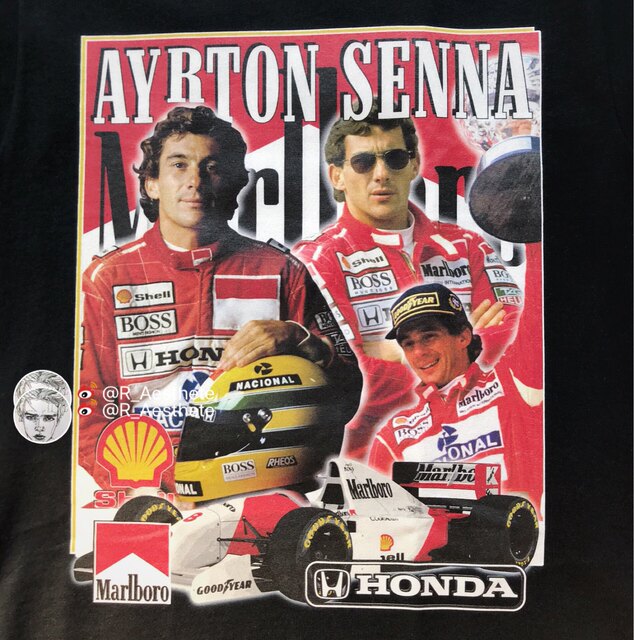 In Stock 40% off Uk Homage Tees Tribute to the Racing Legend Ayrton Senna Tee T-Shirt