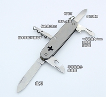 Cross hollowed-out Sparta campers climbing paddler Reknife original fitting accessories DIY pure titanium alloy handle 91mm