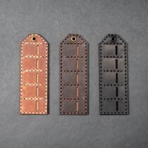 Batch head leather case with EDC storage strip card holder screwdriver protection 5-hole position 6 35mm4 screwdriver screwdriver Tanning leather
