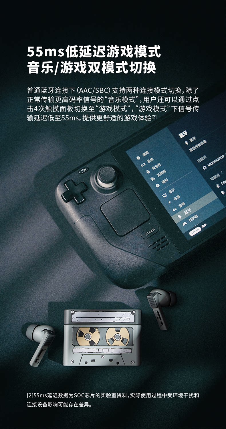 水月雨梦回2 安野联名入耳式平板单元HiFi级真无线降噪耳机