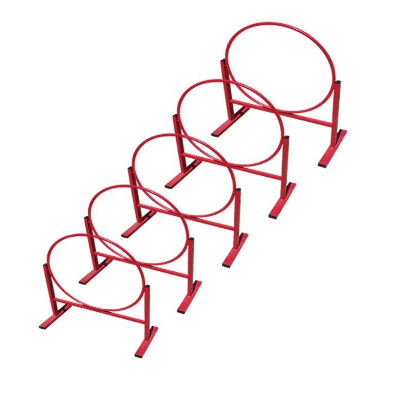 Power Children Drill Circle Rack Drilling Circle Elementary School Students Sports Drill Circle Rack Children Cross Bar Iron Holder Iron Pipe Drill Circle Rack