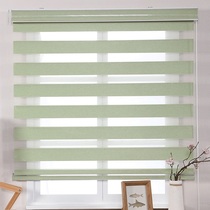Roller blinds Hand-pull lifting double-layer full shading Office Bedroom balcony Bathroom blinds free of holes