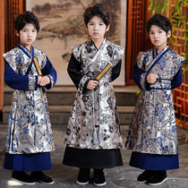 Childrens Han Wears Sword Guest Clothing Talent Costume Champion Poetry Poetry Recitation Stage Photography