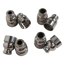 Gourd hoop small hole 5678 mm stainless steel diabolo pole special white steel hoop pull bell pole handle before smashing steel sleeve