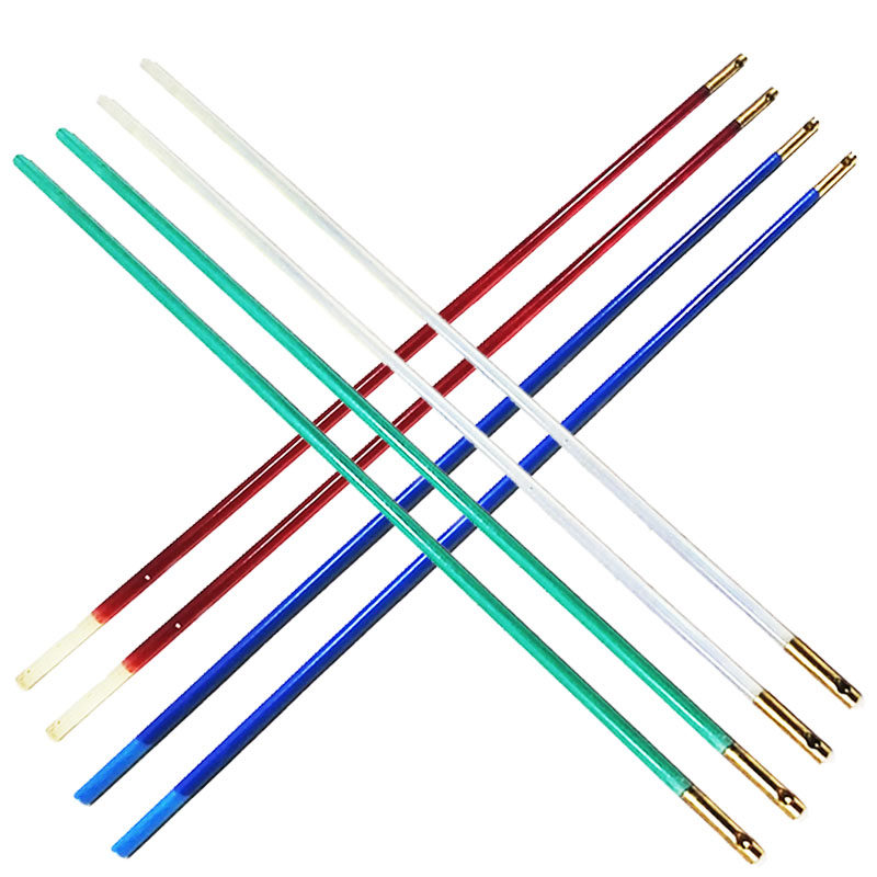 Front thin and rear thick rod body accessories empty bamboo shake rod dedicated with copper head no handle FRP empty bamboo pole