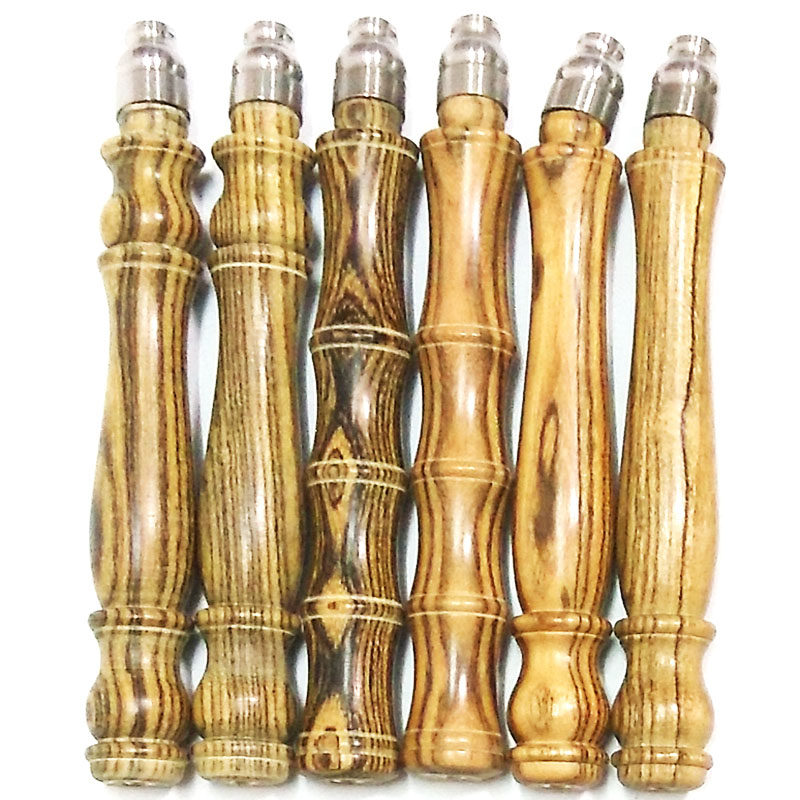 7 5mm handle hole gold sandalwood handle diabolo pole handle solid wood unpainted flower stick handle cover