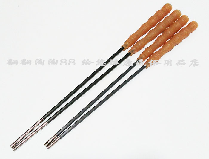 No 6 shaking rod Steel head rod Copper head carbon rod Beef tendon handle Diabolo shaking rod Single double head Diabolo solid carbon rod