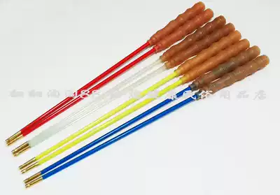 Tendon handle single kong zhu gan inclined hole copper head before the fine 6mm after crude 7 5mm stretch glass fiber rod body