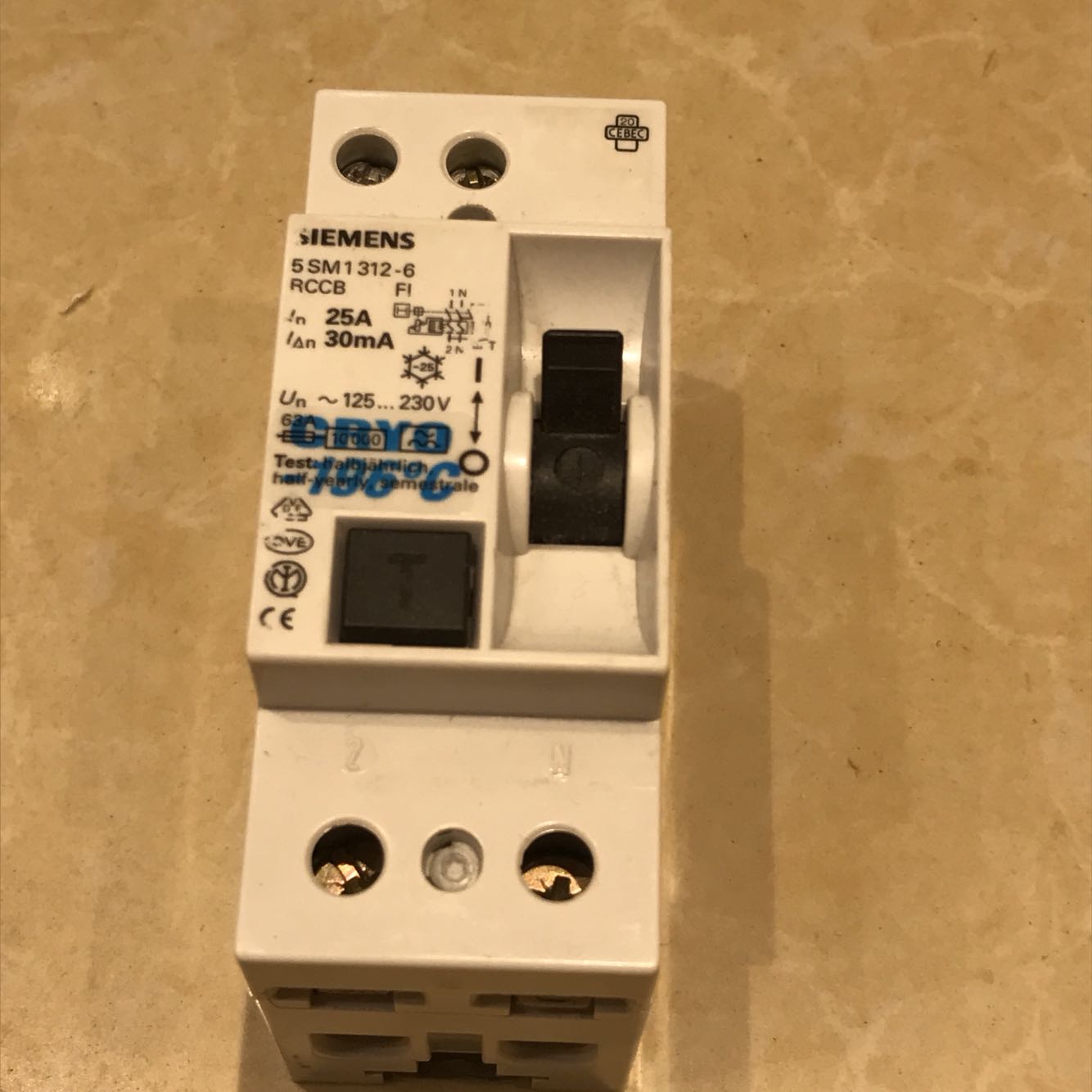 Original imported German Siemens SIEMENS 25A leakage protection air switch