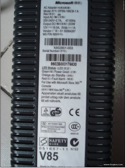 XBOX360 220V 203W Power supply (applicable to all 360 thick machines)