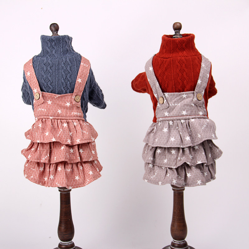 Pets Bears Teddy Pooch Pooch Dogs Bombshell Puppies Small Body Clothes Spring Autumn Slim Fit Spring Dress New