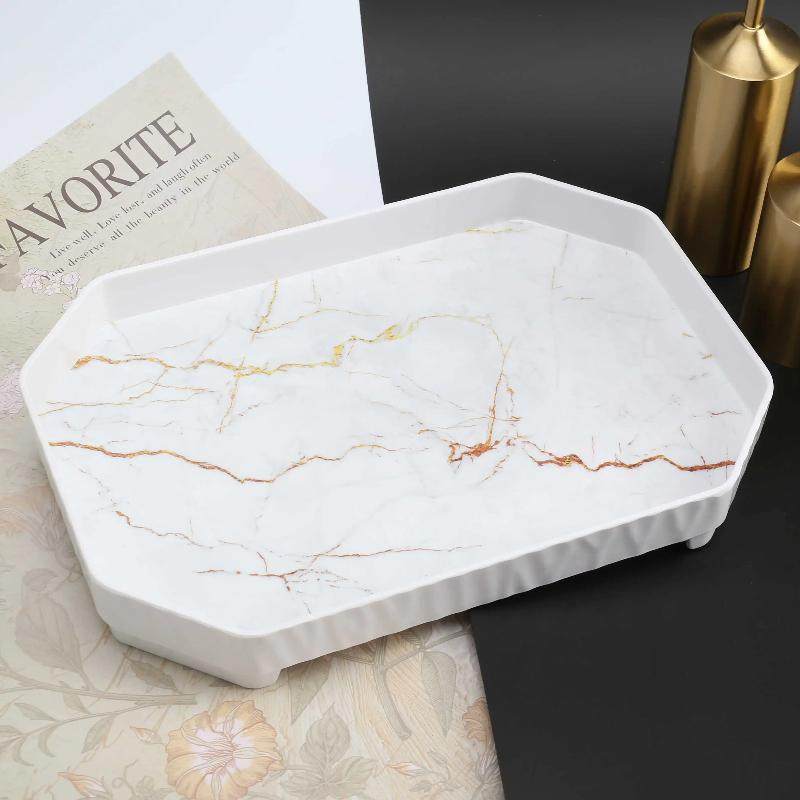 欧式长方形托盘家用客厅茶几茶盘放杯子水杯水壶置物盘餐具收纳盘详情3