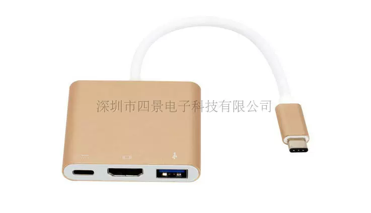Bộ chuyển đổi Type-C USB 3.0 kết nối trung tâm Apple MacBook12 inch Bộ chuyển đổi VGA HDMI - USB Aaccessories