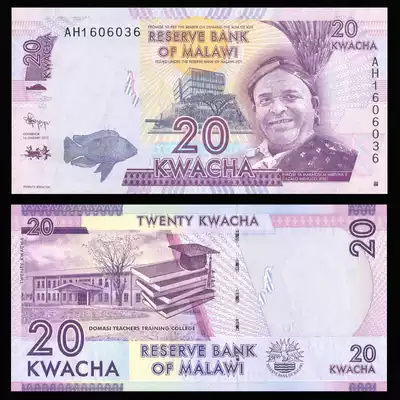 (Africa) New UC Malawi 20 Kwacha African banknotes Foreign Coin Fidelity
