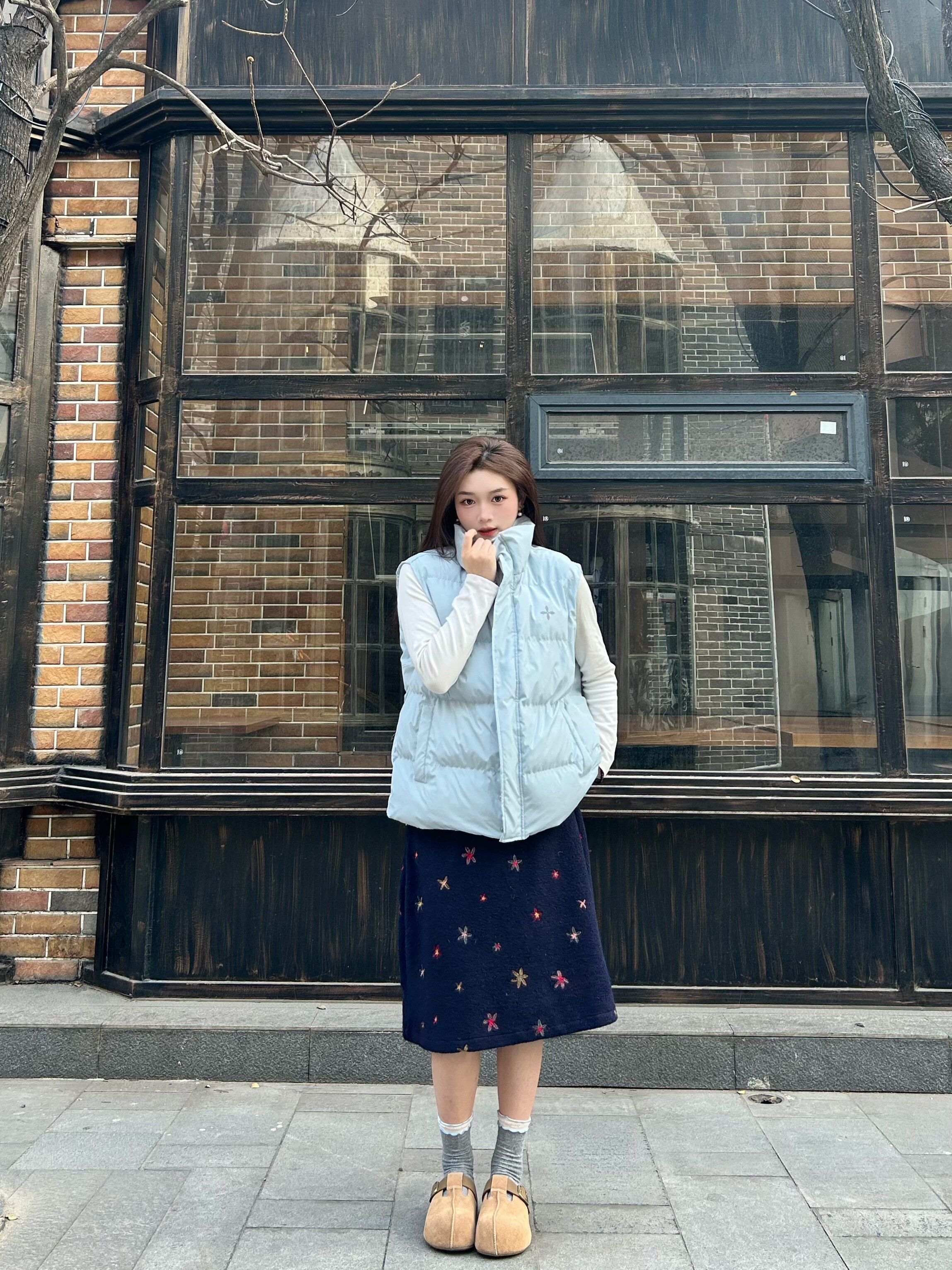 周雨彤同款百丽2代勃肯鞋 厚底花生吐司设计 软弹舒适如踩面包 包头可外穿休闲时髦