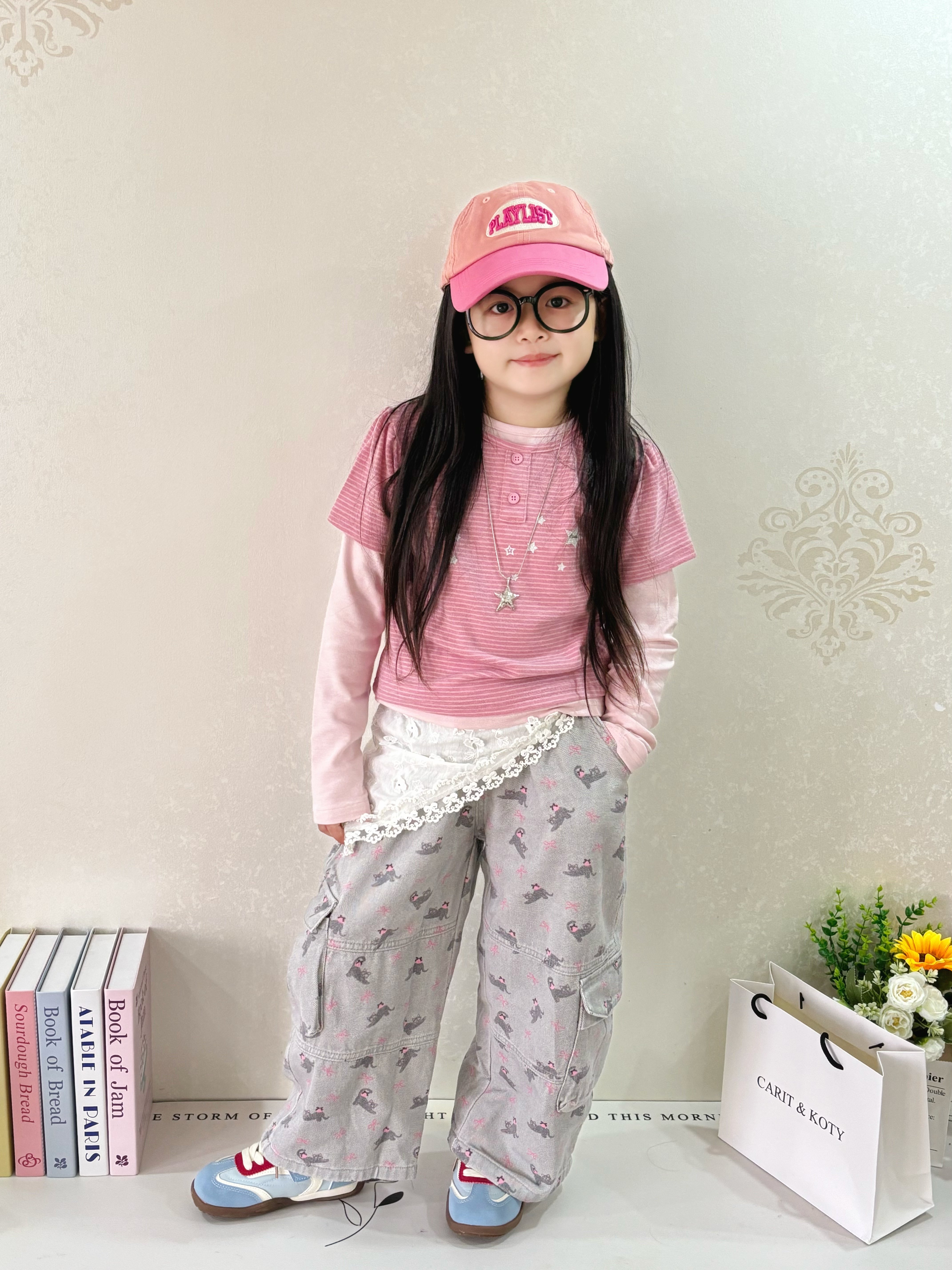 Customer photo for Tee Set + Cargo Pants (3-Piece), 130cm