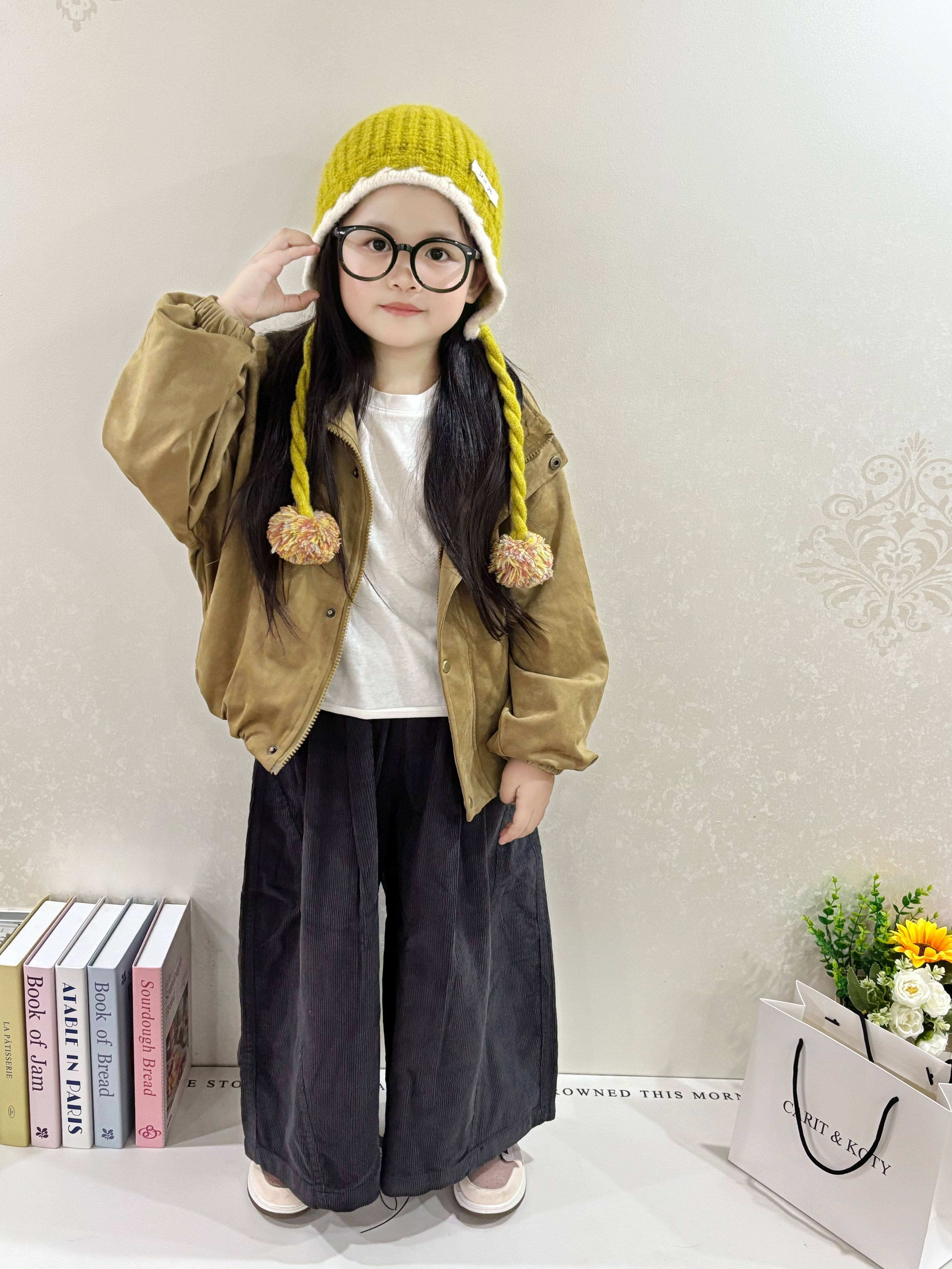 Customer photo for Jacket + Corduroy Pants Set, 130cm