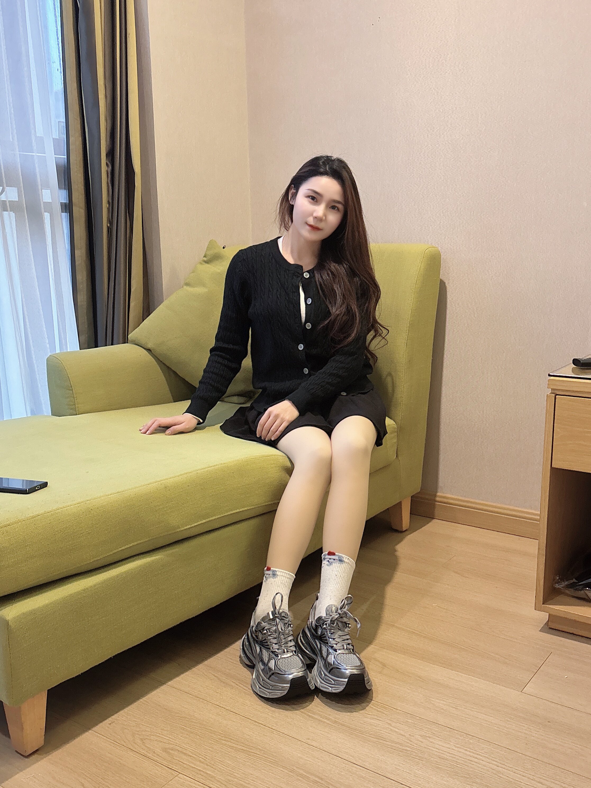 迪丽热巴同款骆驼银月老爹鞋 厚底增高拉长比例 银色系未来感十足