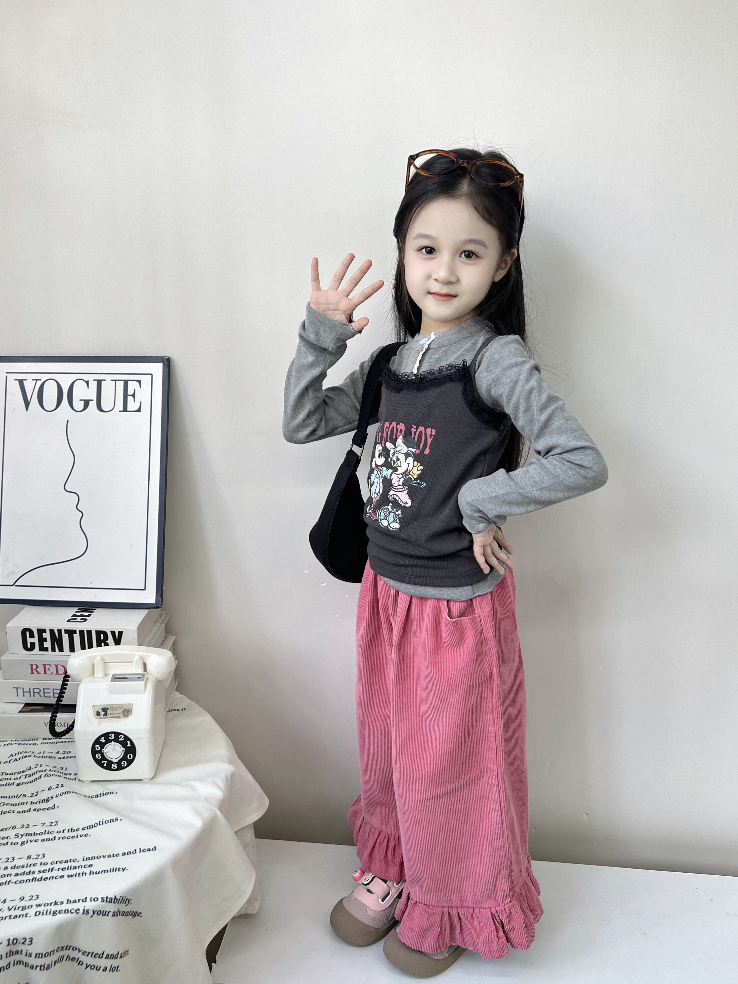 Customer photo for Rose Corduroy Pants, 110cm