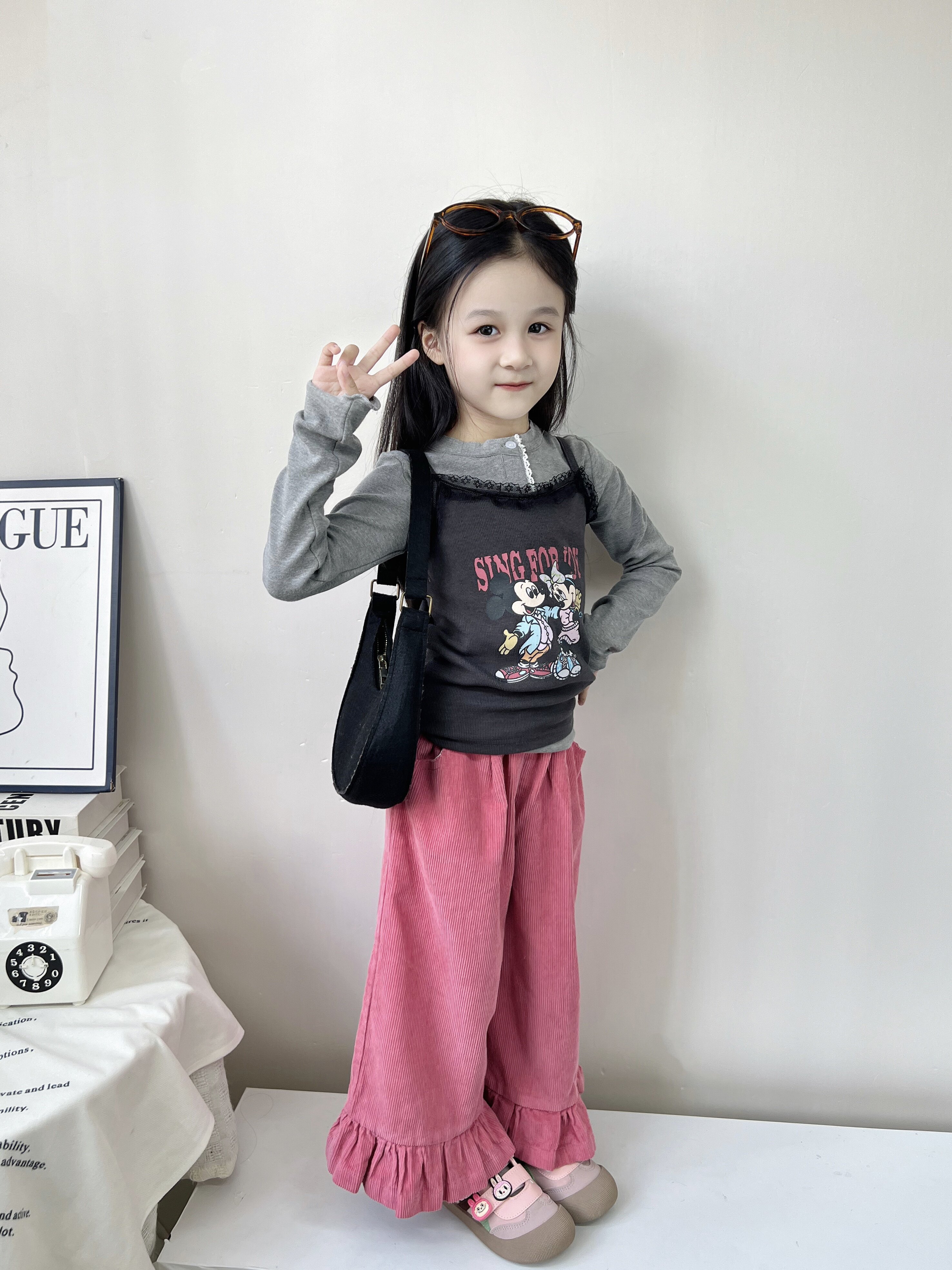Customer photo for Rose Corduroy Pants, 110cm