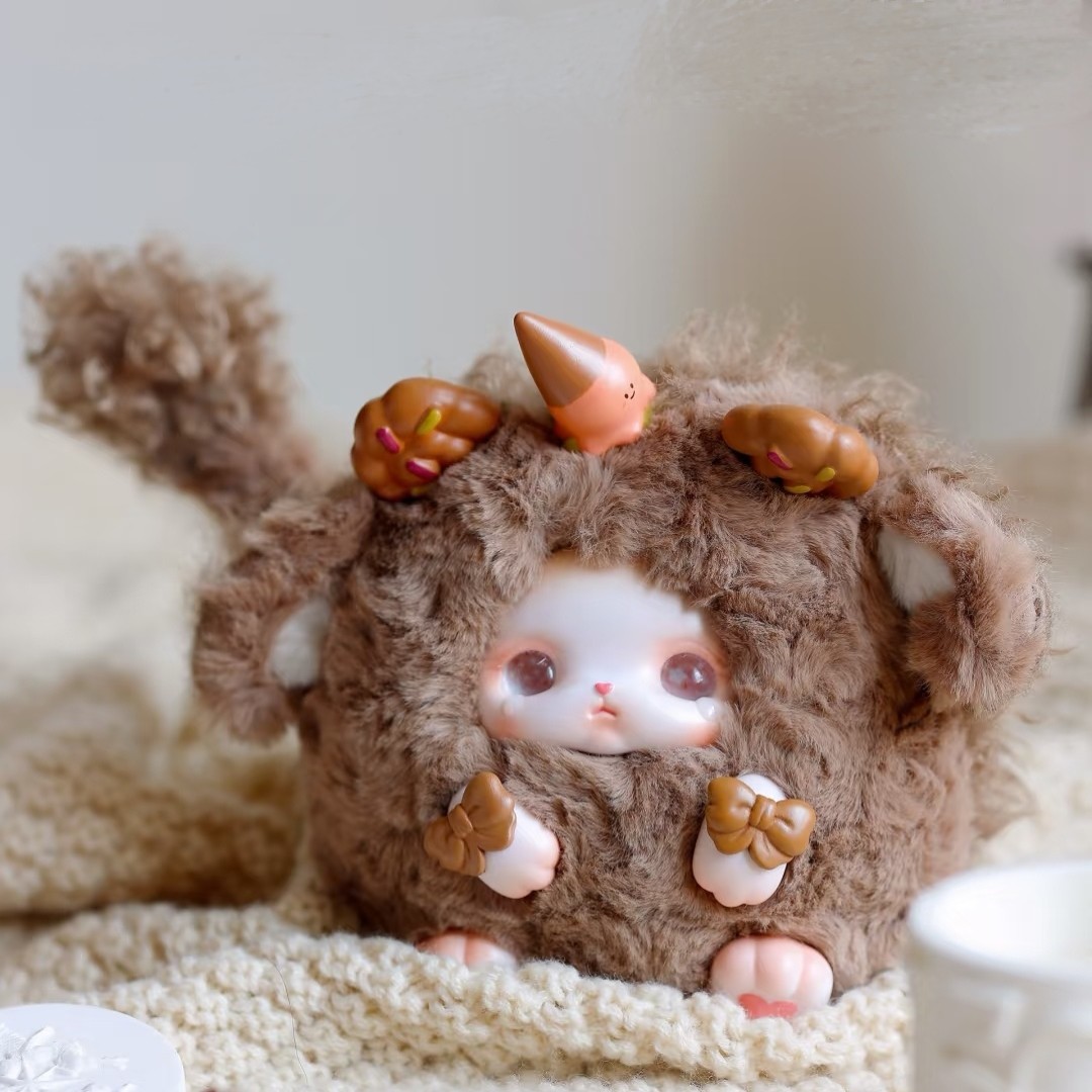 Nommi糯米儿蘑菇帽盲盒400%V2系列毛绒手办随机出货可爱礼物首选潮玩含