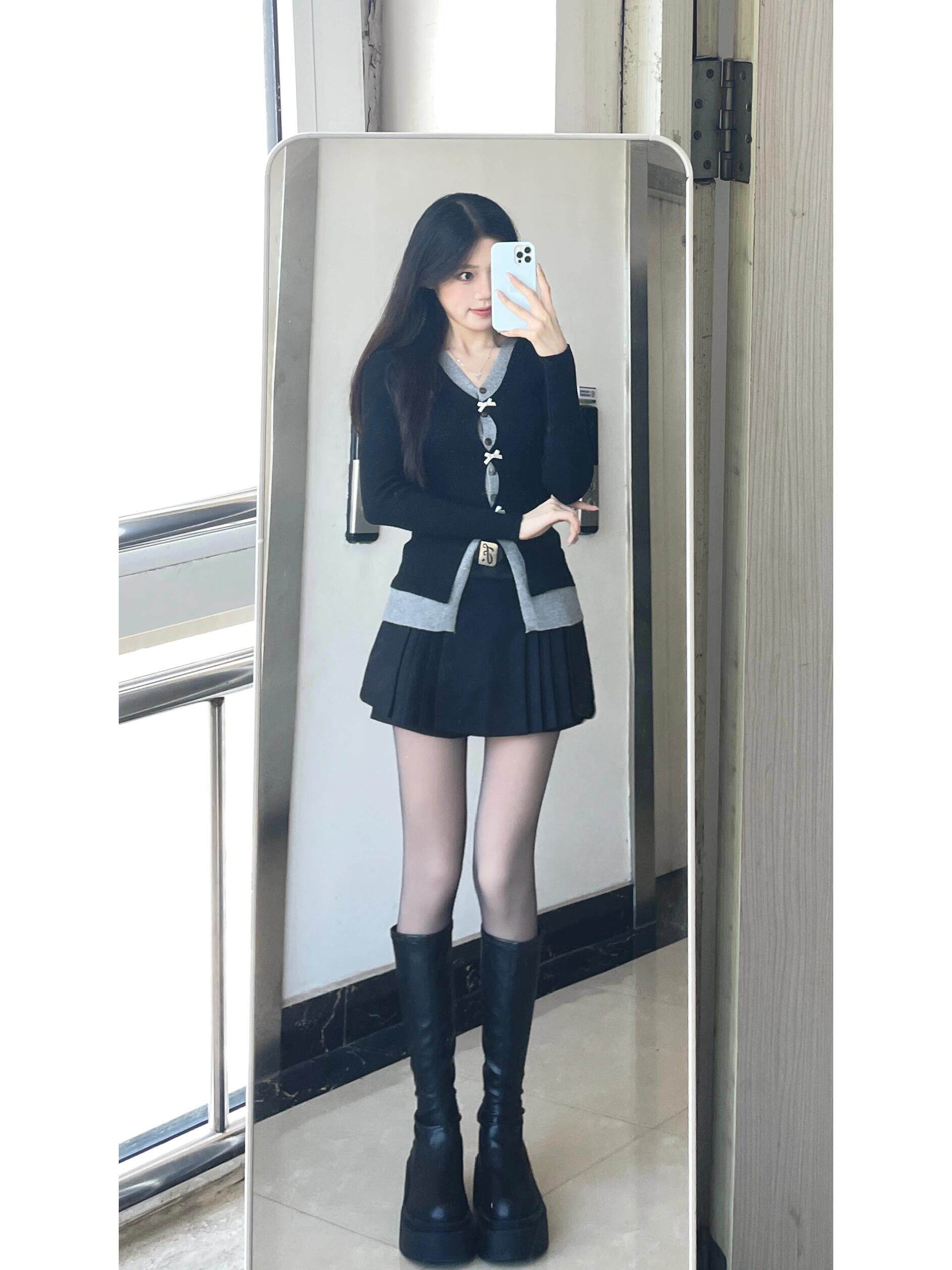 小野和子冬季黑丝光腿神器 加绒双层设计保暖不臃肿 替换装方便实用