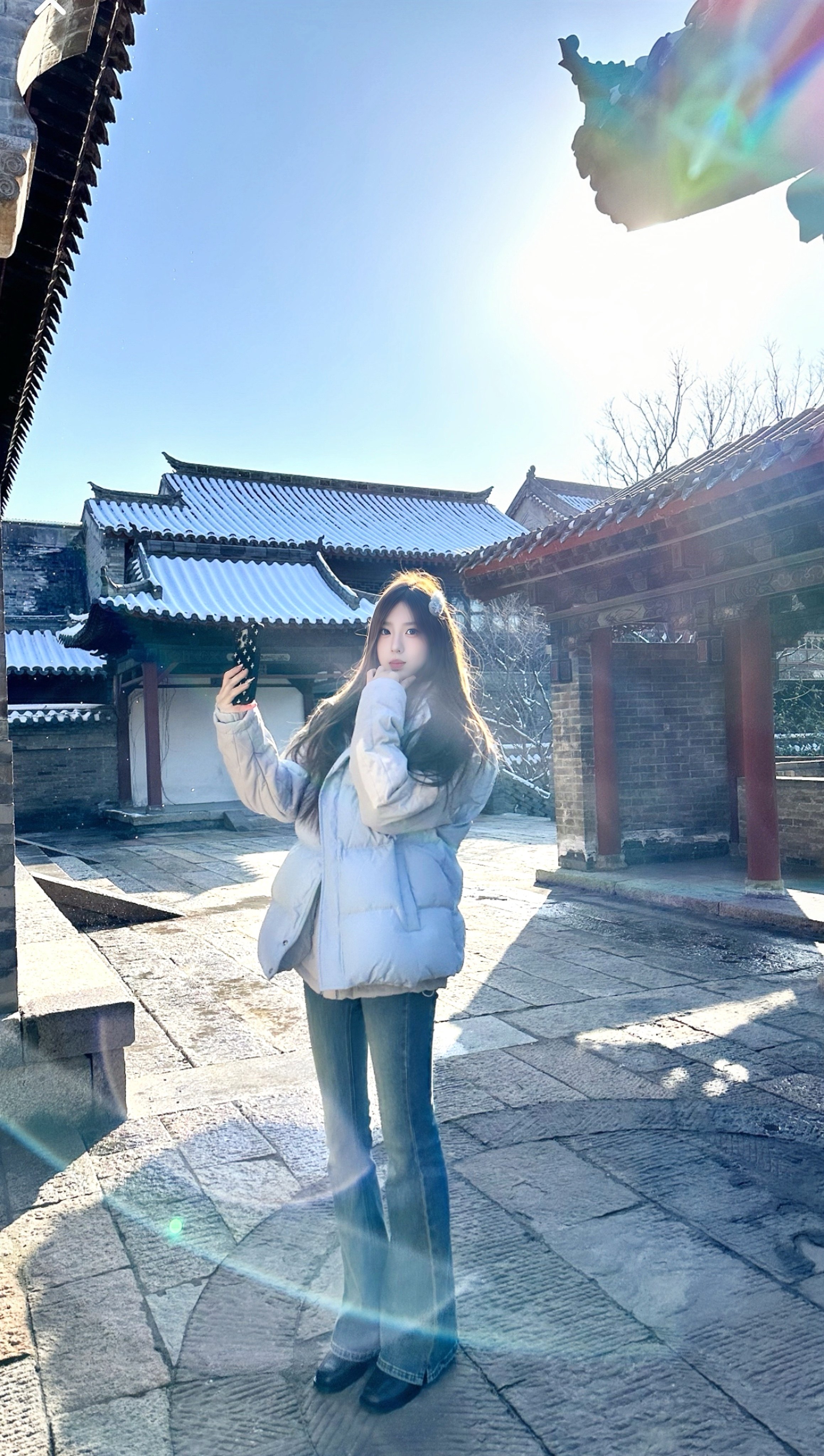 ABWLR秋冬复古微喇牛仔裤:高腰马蹄的显腿长神裤