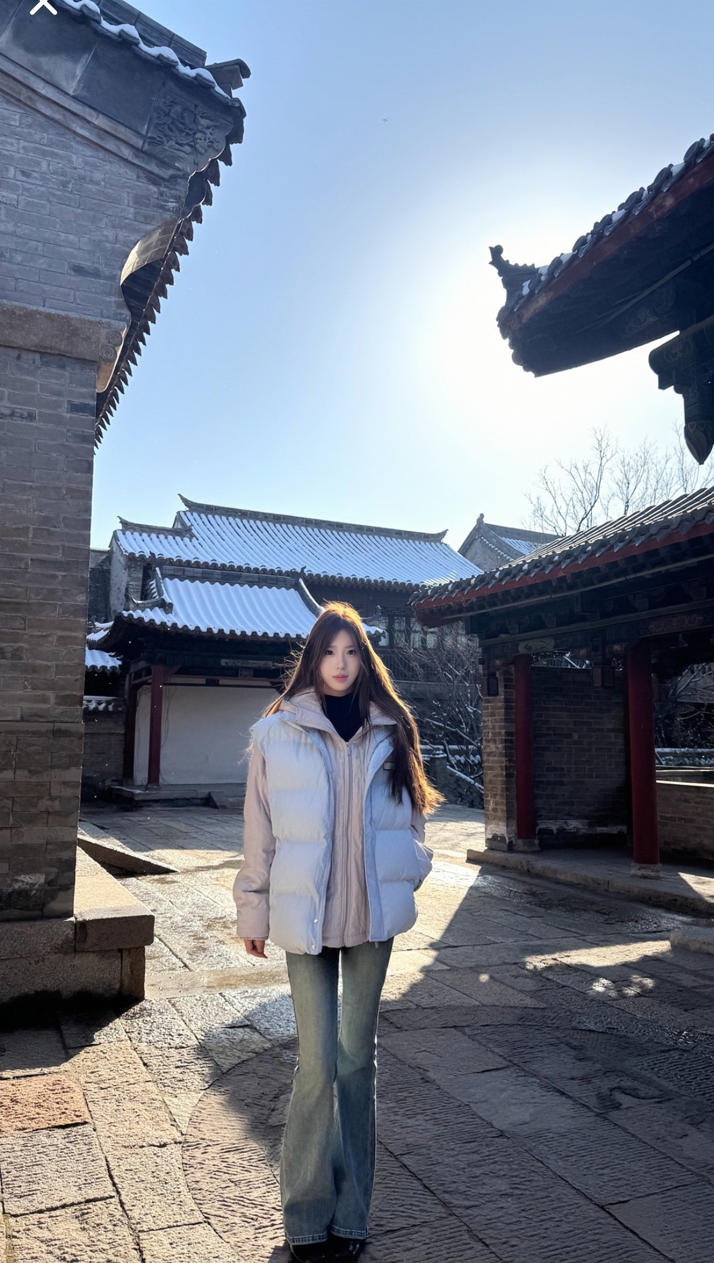 ABWLR秋冬复古微喇牛仔裤:高腰马蹄的显腿长神裤