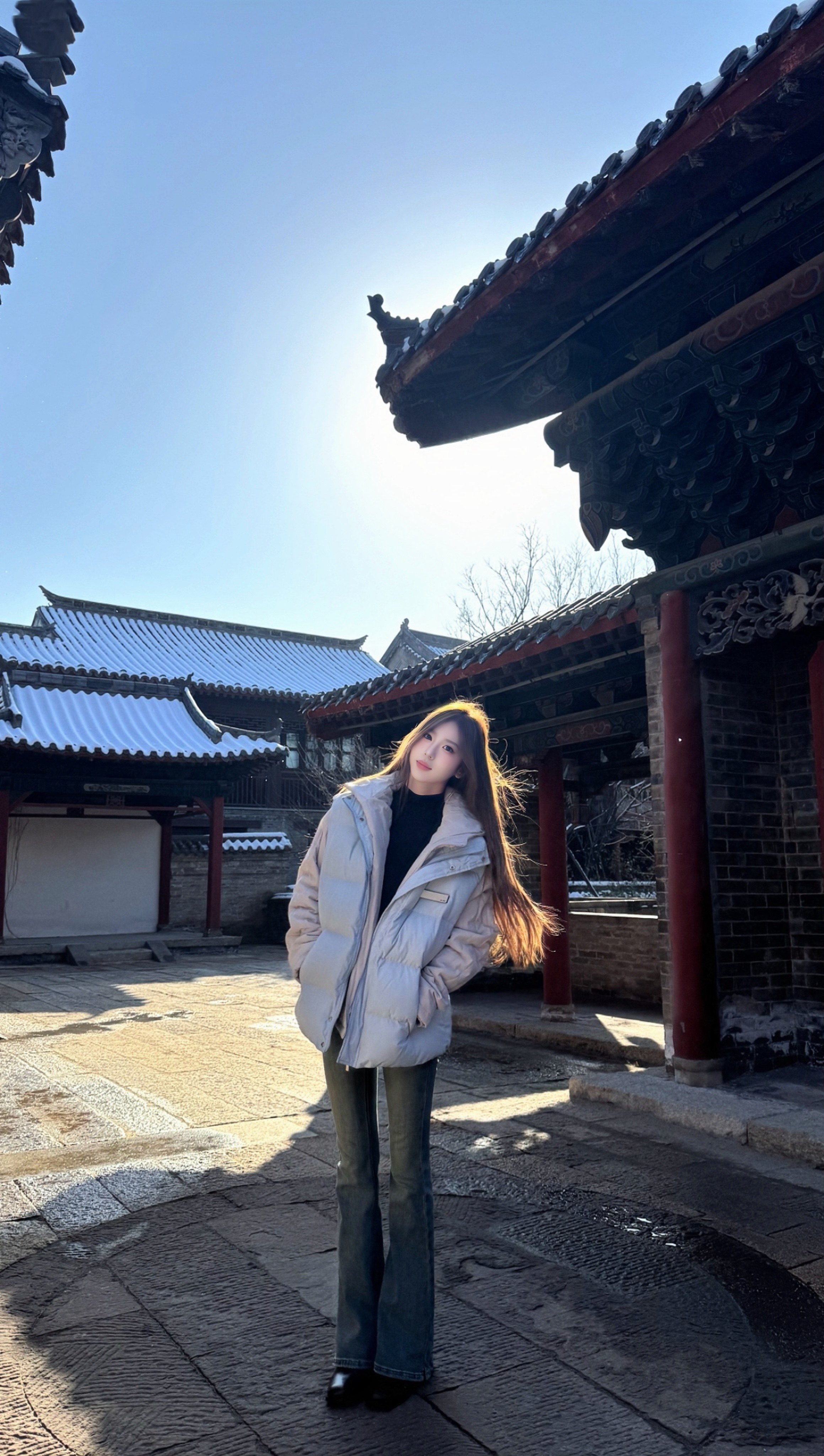 ABWLR秋冬复古微喇牛仔裤:高腰马蹄的显腿长神裤