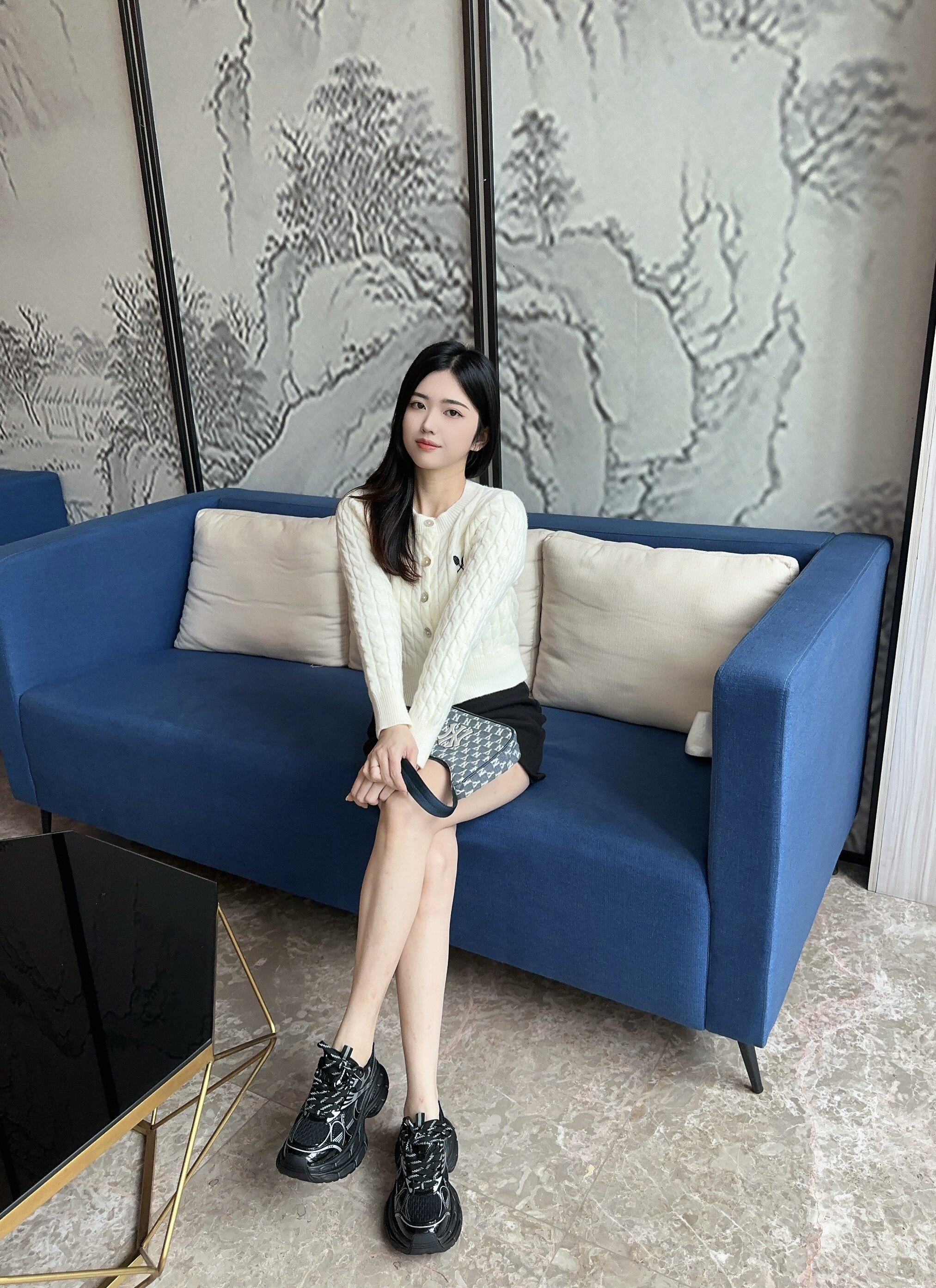 迪丽热巴同款骆驼银月老爹鞋 厚底增高拉长比例 银色系未来感十足