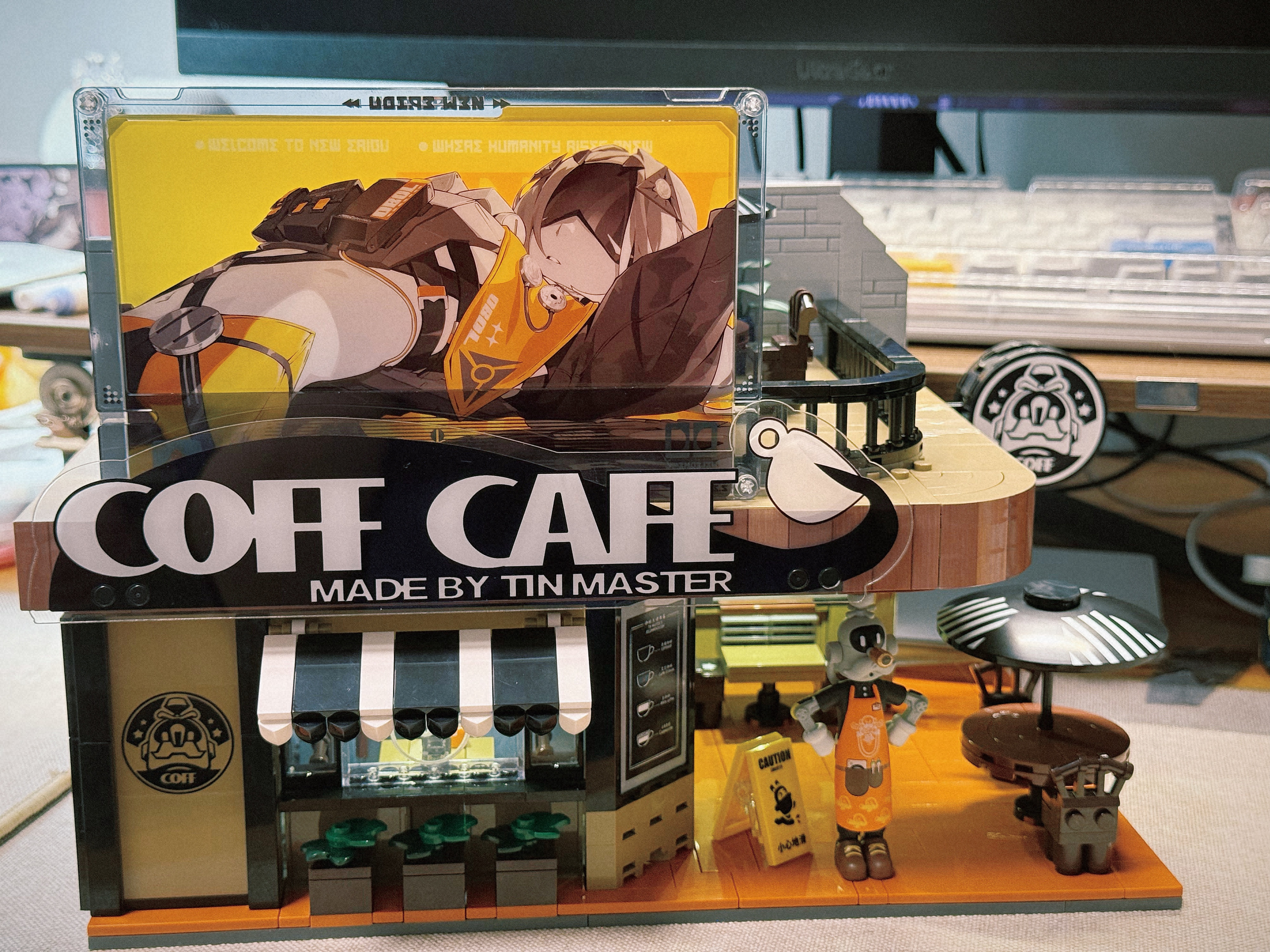 公式正規品　COFF CAFE 喫茶店　六分街　積み木　ゼンゼロ　おもちゃ ゼンレスゾーンゼロ 六分街シリーズ 組み立て式ブロック COFF
