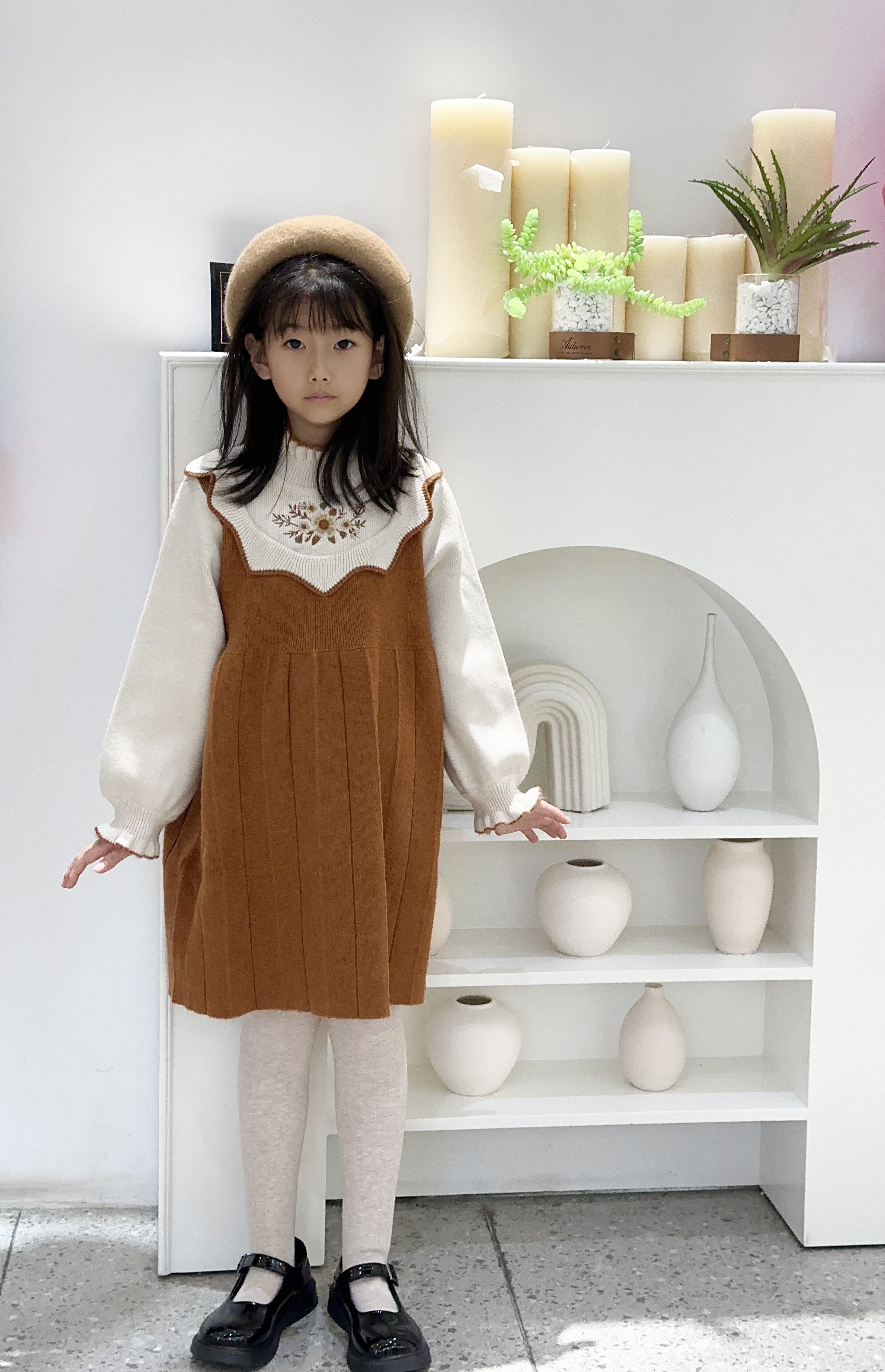 Customer photo for Wool · Khaki, Small (50-54cm)