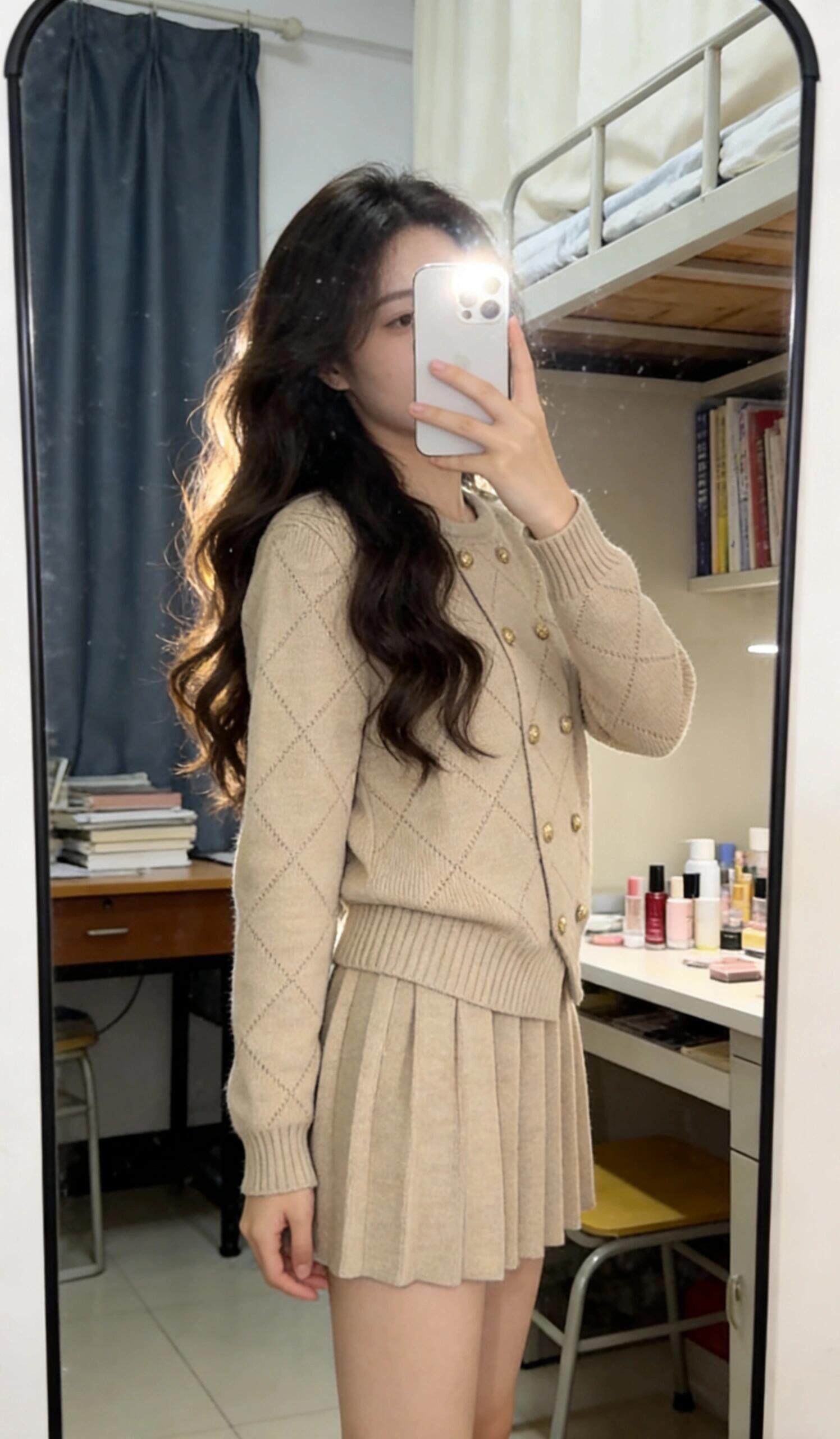 纽汇2026春季新款千金风套装 香风针织连衣裙短裙版型 小个子专属显高设计