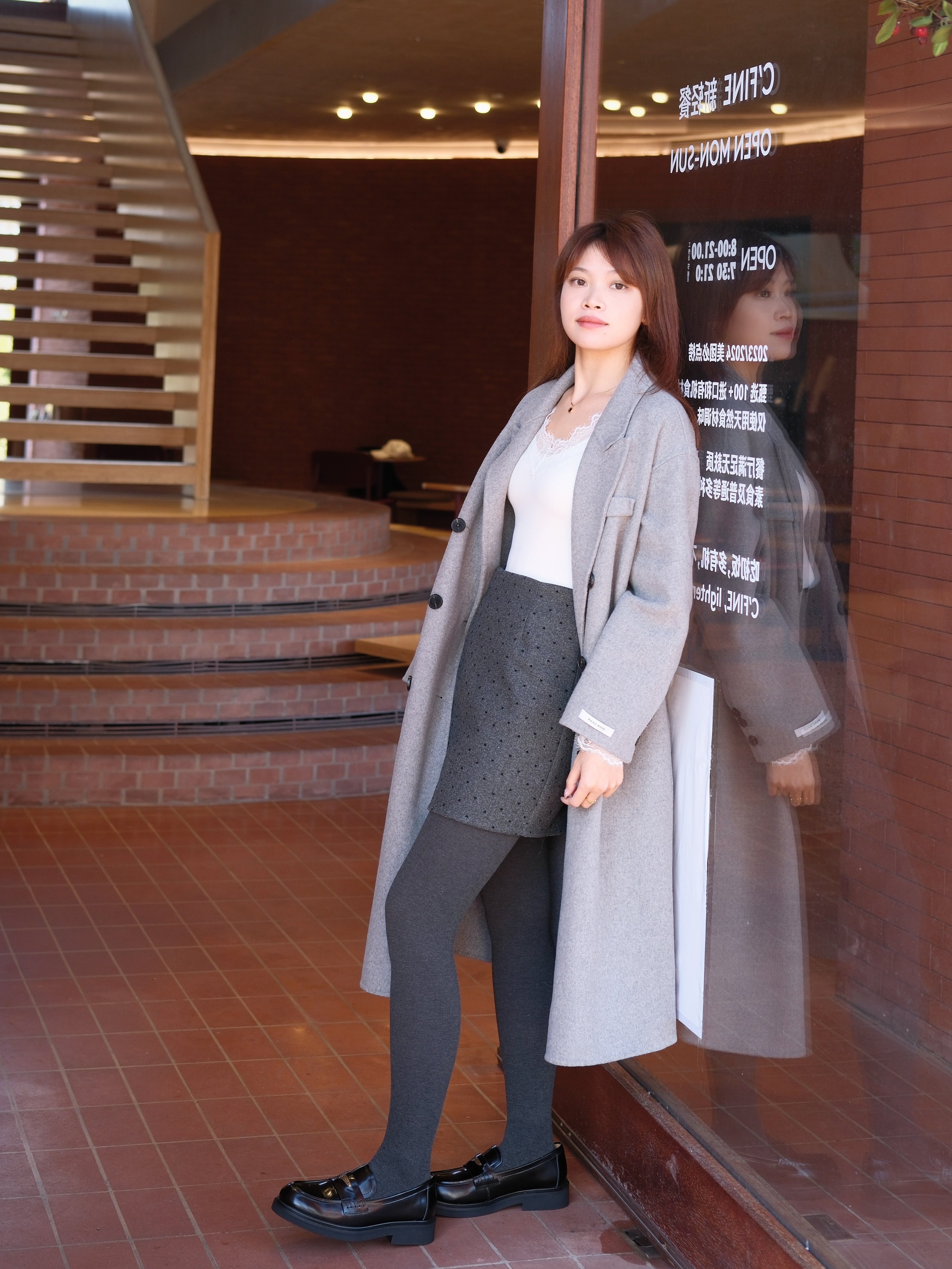 田曦薇同款百丽海鸥乐福鞋2.0 厚底增高设计拉长比例 真皮材质柔软亲肤