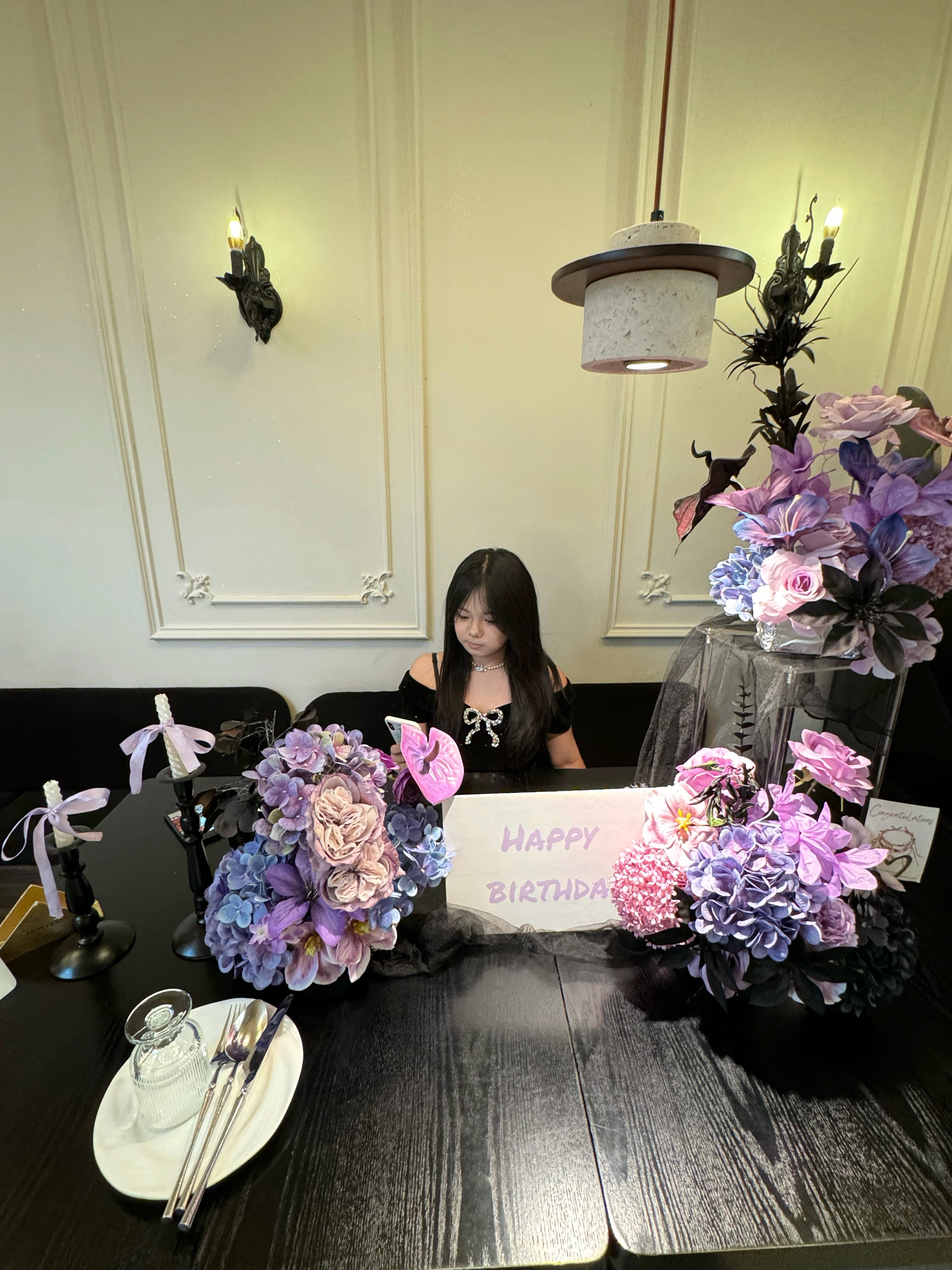 SYJ舒衣家微胖mm法式小黑裙 蓬蓬裙摆遮肉显瘦 收腰设计勾勒腰线生日礼服