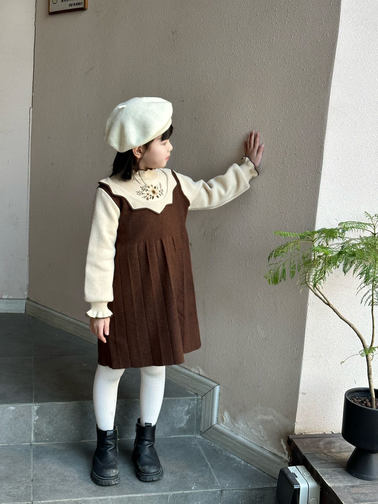 Customer photo for Wool · Ivory, Small (50-54cm)