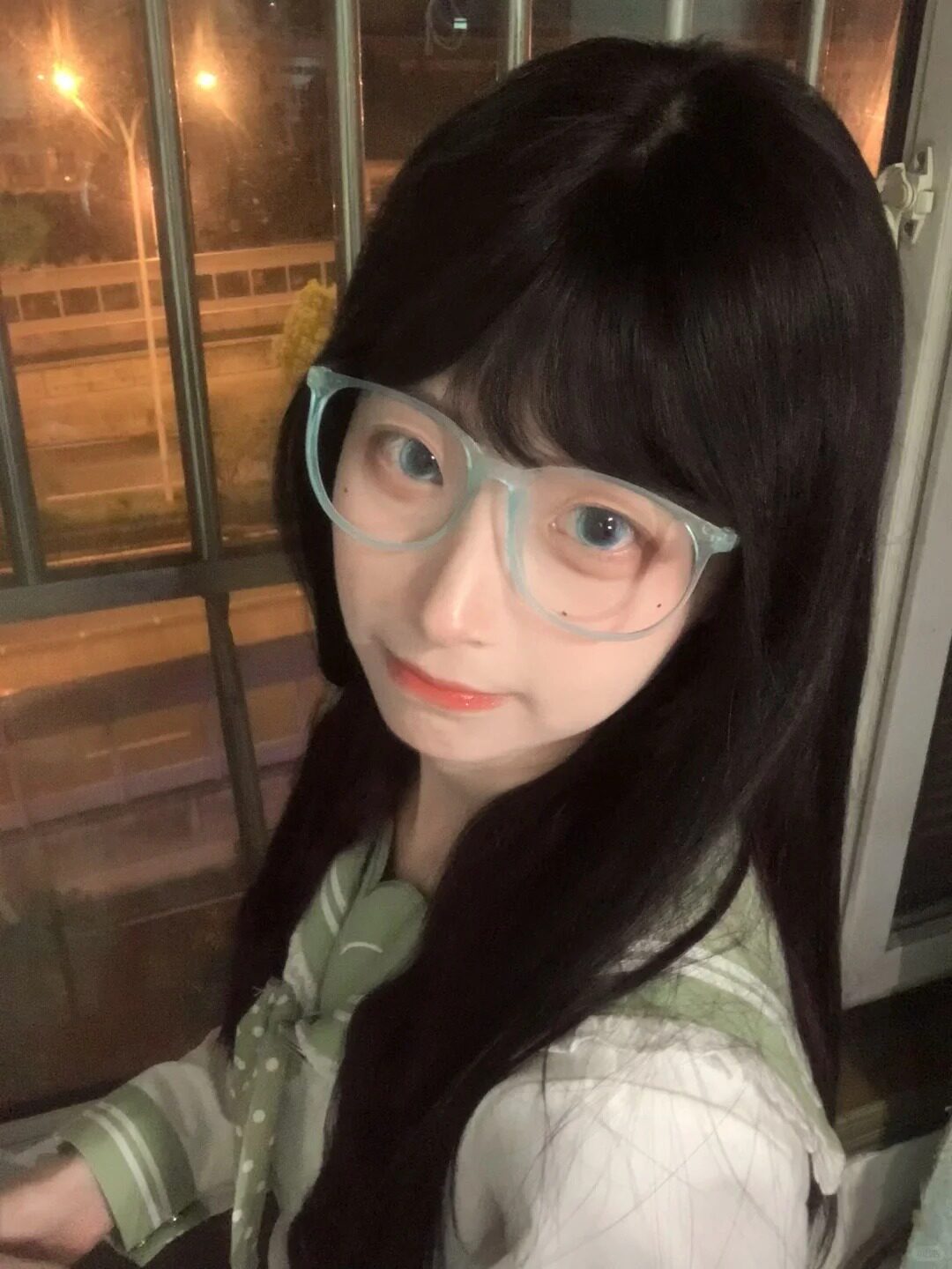 真我黑长直漫画齐刘海假发套 全真发整顶设计 自然隐形无痕贴合 长发飘逸顺滑