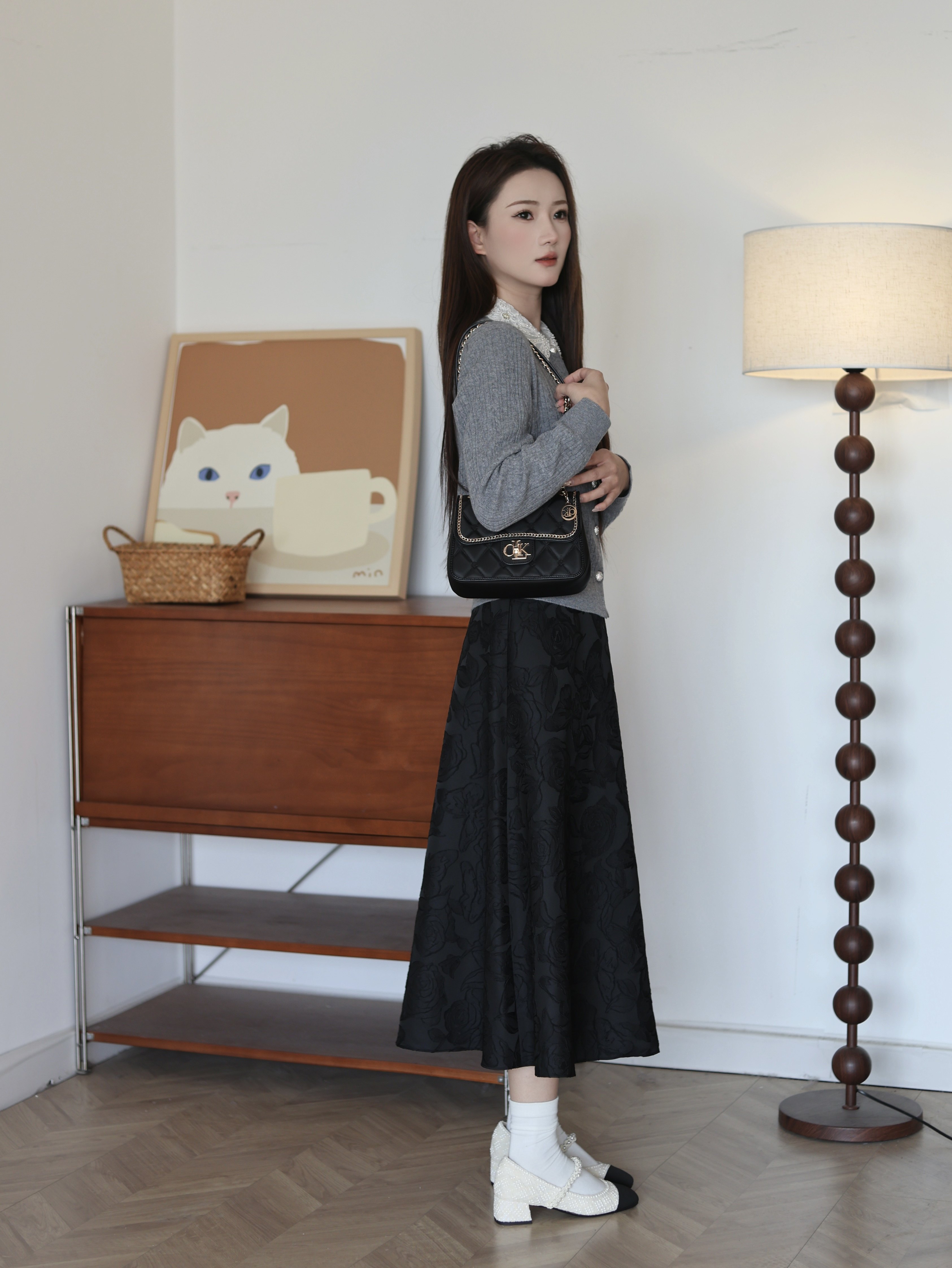 73hours巴黎恋人2026春季新款 小香风粗跟玛丽珍鞋 法式优雅气质拉满